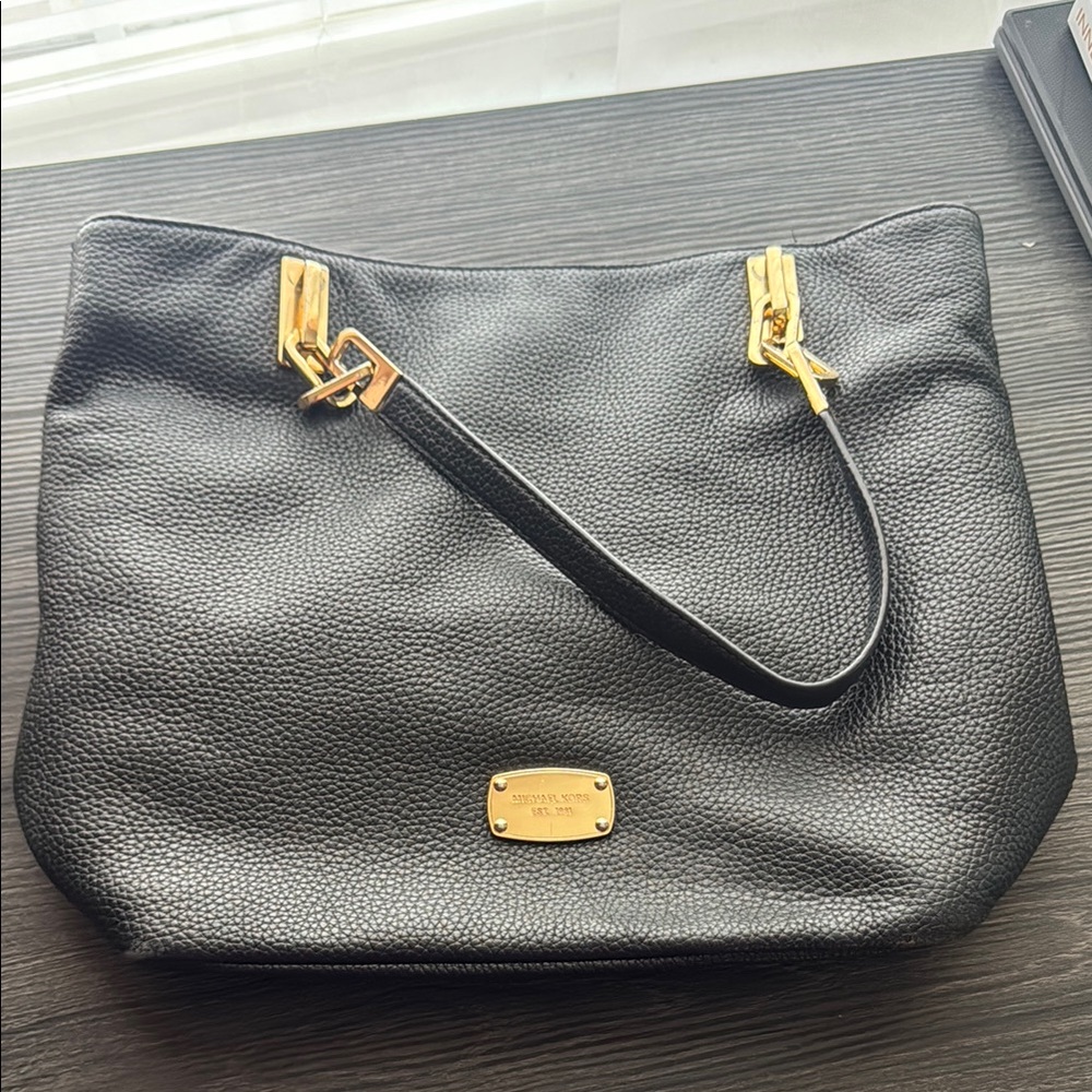 Michael Kors Black Leather Bag